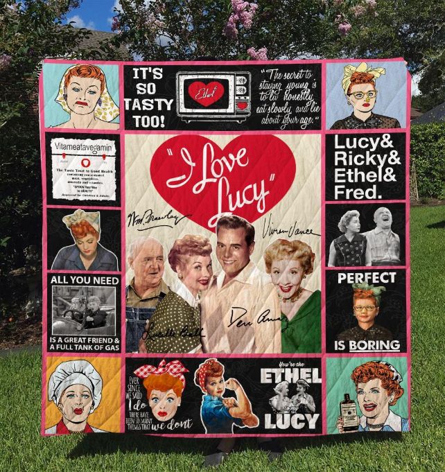 I Love Lucy Quilt Blanket DUP - The Classic Comedy for TV Fans