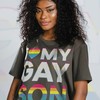 I Love My Gay Son Unisex Tee | Pride Rainbow Love Symbol Shirt for Human's Rights