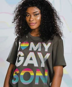 I Love My Gay Son Unisex Tee | Pride Rainbow Love Symbol Shirt for Human's Rights