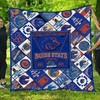 I Love Ncaa Boise State Broncos Quilt Bedding Set with Soft Quilt Blanket for Girls