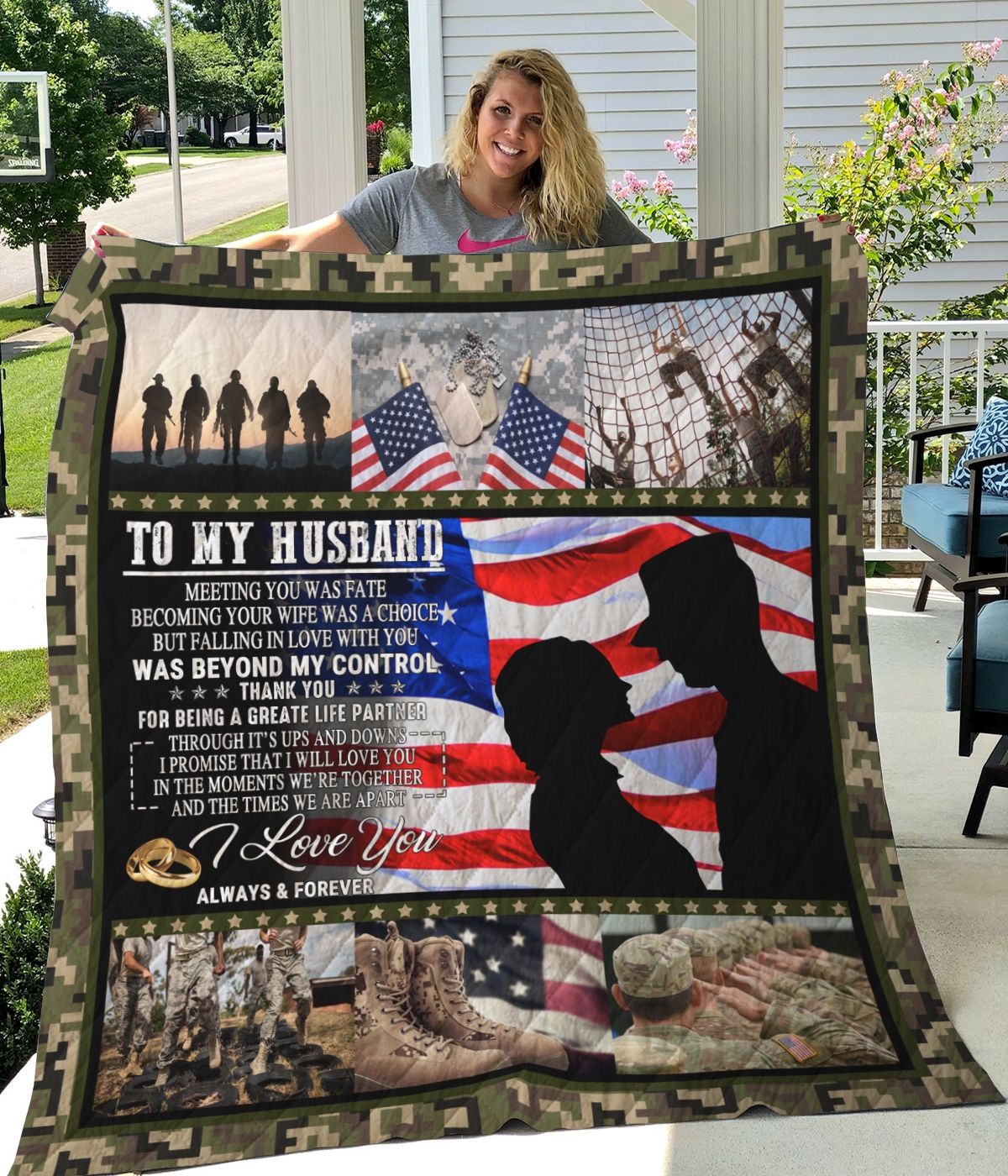 I Love You Always And Forever Personalized Quilt Blanket - A Heartfelt Gift for Loved Ones