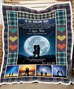 I Love You Deeply to My Boyfriend Quilt Blanket - Express Your Love with Warmth and Comfort