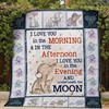 I Love You In The Morning Elephant Quilt Blanket perfect for Baby Quilt Bedding Set