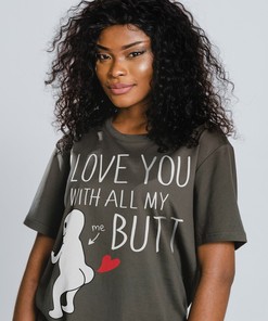 I Love You With All My Butt UNISEX Tees | Funny Valentine's Day Shirt | Valentine Gifts Funny Movie Shirts