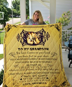 I Pray You'll Always Be Safe Enjoy The Ride Personalized Quilt Blanket for Nurturing People