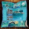 I Swim To Find Peace With Myself Quilt Bedding Set - Relaxing and Inspiring Quilt Set for Swimmers or Water Enthusiasts