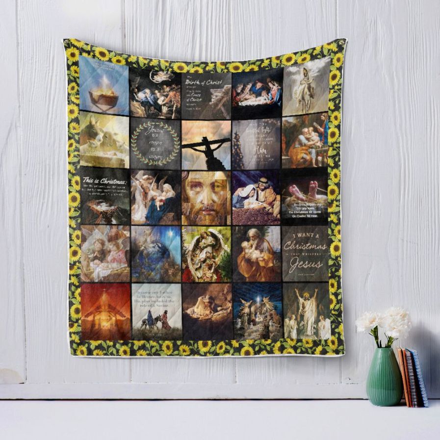I Want A Christmas Jesus - Religious Quilt Bedding Set