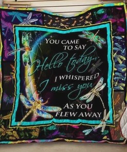 I Whispered I Miss You As You Flew Away Quilt Bedding Set with Sentimental Meaning