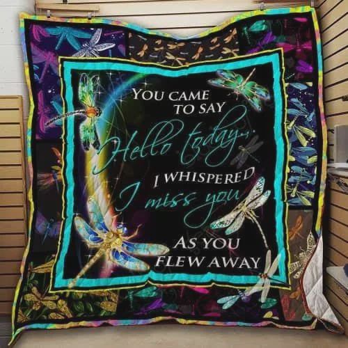 I Whispered I Miss You As You Flew Away Quilt Bedding Set with Sentimental Meaning