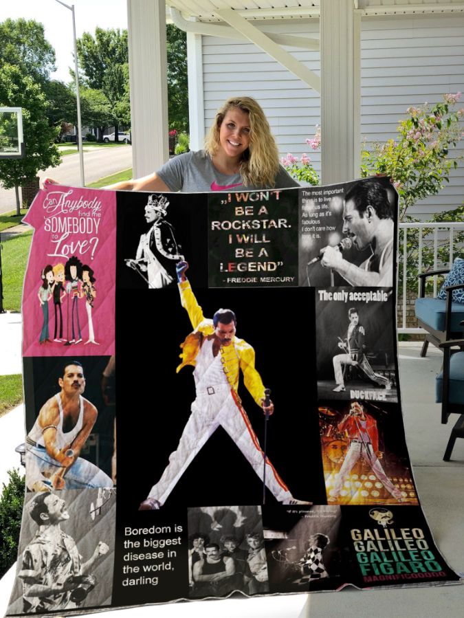 I Won't Be A Rockstar I Will Be A Legend Freddie Mercury Quilt Set