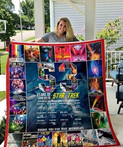 I1D1 Star Trek Quilt Blanket for Science Fiction Fans