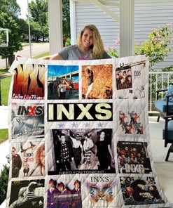 INXS Need You Tonight Vintage Quilt Blanket with Keywords