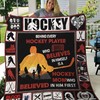 Ice Hockey Mom Gift Quilt Blanket for Hockey Players with Personalized Touch