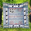 Ice Hockey fans, don't miss out on this arena-inspired quilt blanket