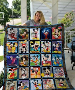 Iconic Mickey Mouse Collection Quilt Blanket for Fans - Soft and Comfy