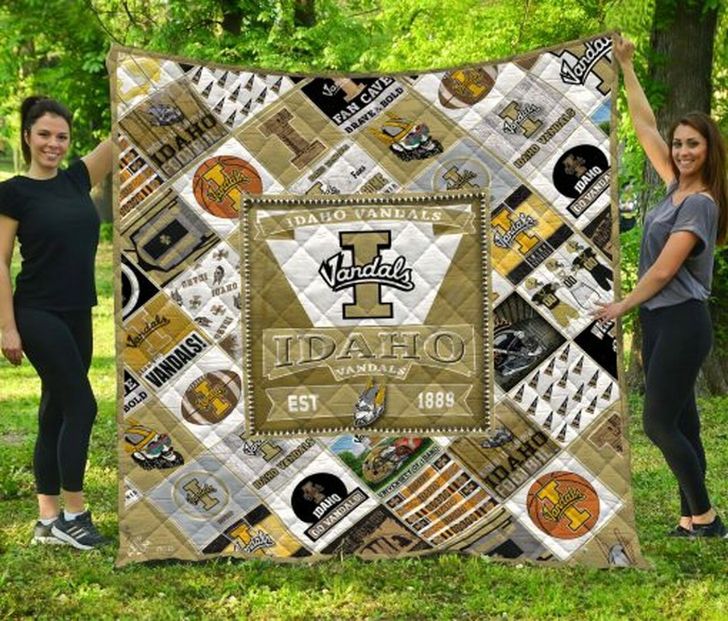 Idaho Vandals Collection Collected NCAA Quilt Blanket - Keep Warm with Vandal Pride