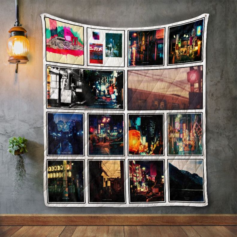 Idealism Album Covers Inspired Quilt Bedding Set for Music Lovers