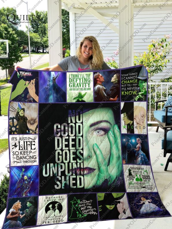 Idina Menzel Collection Wicked No Good Deed Quilt Bedding Set