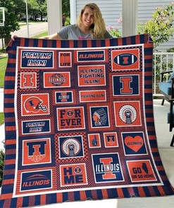 Illinois Fighting Illini Ncaa Collection - Quilt Blanket