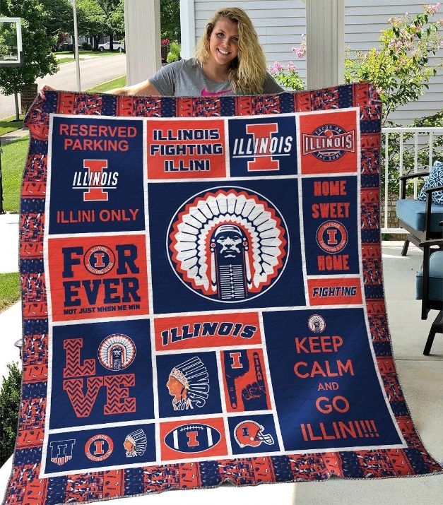 Illinois Fighting Illini - Show Your Spirit with this Quilt Bedding Set