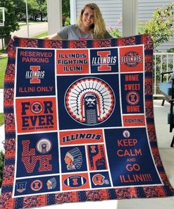 Illinois Fighting Illinois Collection Quilt Bedding Set - Show Off Your Love for the College Team