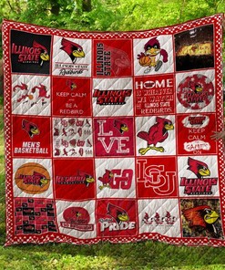 Illinois State Redbirds Quilt Blanket LC4 for College Sports Fans