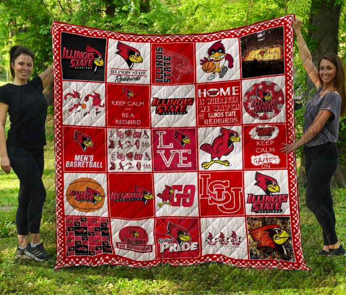 Illinois State Redbirds Quilt Blanket LC4 for College Sports Fans