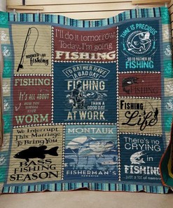 I'm A Bait-Using Fishing Fishing Dad Quilt Bedding Set - The Perfect Tribute To The Best Dad