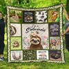 Im A Slothaholic Sloth Lover Quilt Bedding Set for Animal-Loving Homes