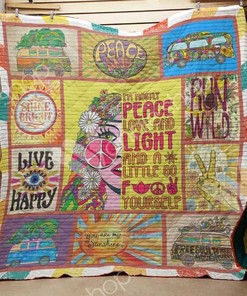I'm Mostly Peace And Light: Beautiful Hippie Quilt Blanket for Fans of All Ages