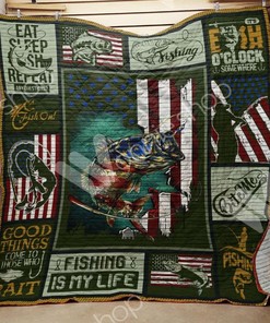 I'm One Fly Dad Fishing Dad Quilt Bedding Set - Perfect For The Fathers Who Love Fly Fishing