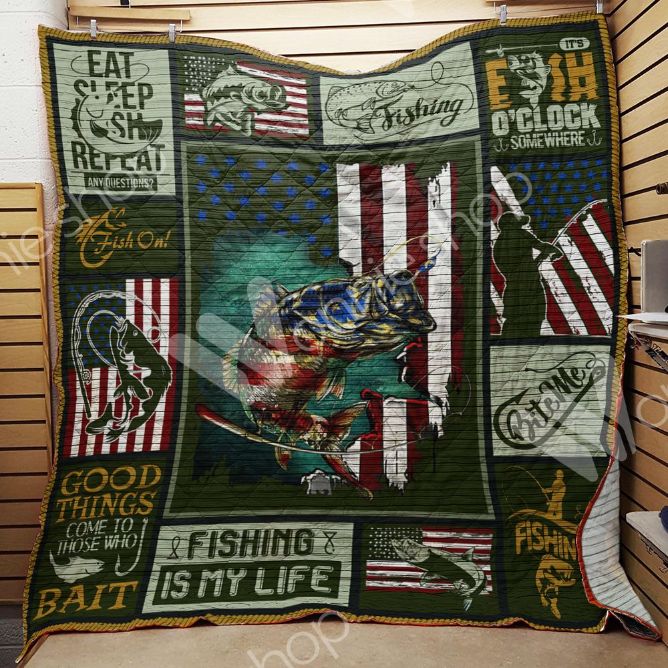 I'm One Fly Dad Fishing Dad Quilt Bedding Set - Perfect For The Fathers Who Love Fly Fishing