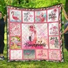 Im a Flamingoaholic Quilt Blanket for Flamingo Lovers