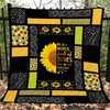 In A World Full Of Roses Be A Sunflower Quilt Blanket - Perfect Gift for Sunflower Lovers