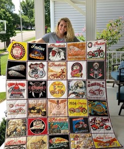 Indian Motorcycle Quilt Bedding Set - Perfect for Any Fan