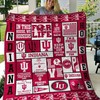 Indiana Hoosiers Pink NCAA Full Size Quilt Bed Set for Girls