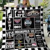 Indianapolis 500 Love Collection Quilt Bedding Set for Sports Fans