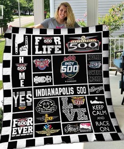 Indianapolis 500 Love Collection Quilt Bedding Set for Sports Fans