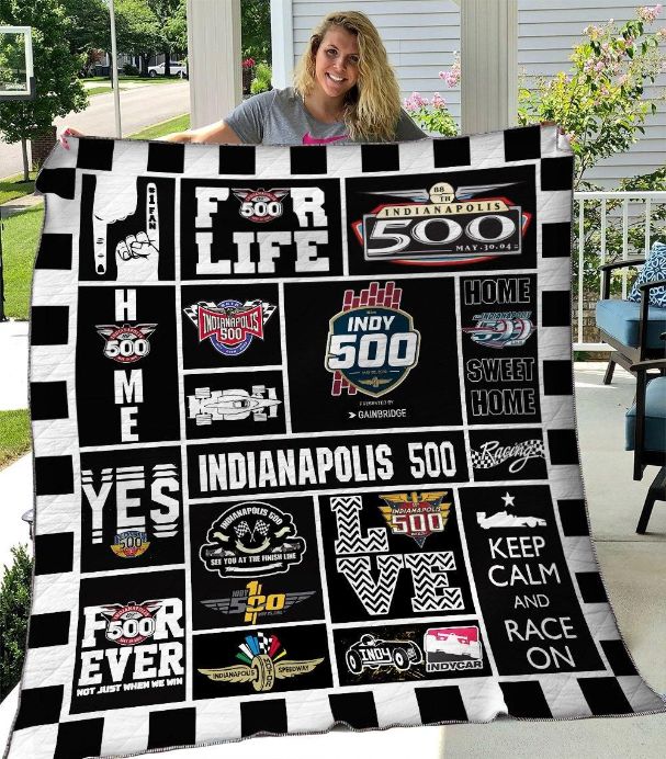 Indianapolis 500 Love Collection Quilt Bedding Set for Sports Fans