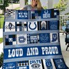 Indianapolis Colts Football Quilt Bedding Set with Team Designs