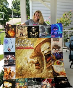 Infected Mushroom Albums Ver Collection Quilt Bedding Set - A Must-Have for Psychedelic Trance Fans