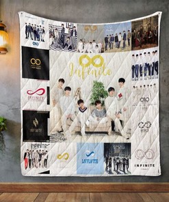 Infinite Kpop Album Covers Quilt Blanket with Vibrant Colors