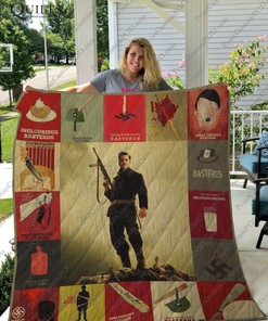 Inglourious Basterds Minimalists Quilt Blanket - Revenge For The Holocaust for Movie Buffs
