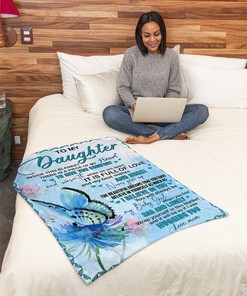 Inside This Blanket Butterfly Mom To Daughter Fleece Blanket Quilt Bedding Set Perfect for Mother-Daughter Bonding
