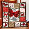 Inspirational Butterfly Christmas Quilt Blanket Baby or Kids Bed Set Perfect for Christmas Gift