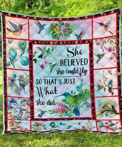 Inspirational Flying Quotes Quilt Blanket - Stay motivated with this inspirational quilt blanket