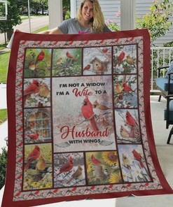 Inspirational I'm Not A Widow I'm A Wife To A Husband With Wings Quilt Bedding Set