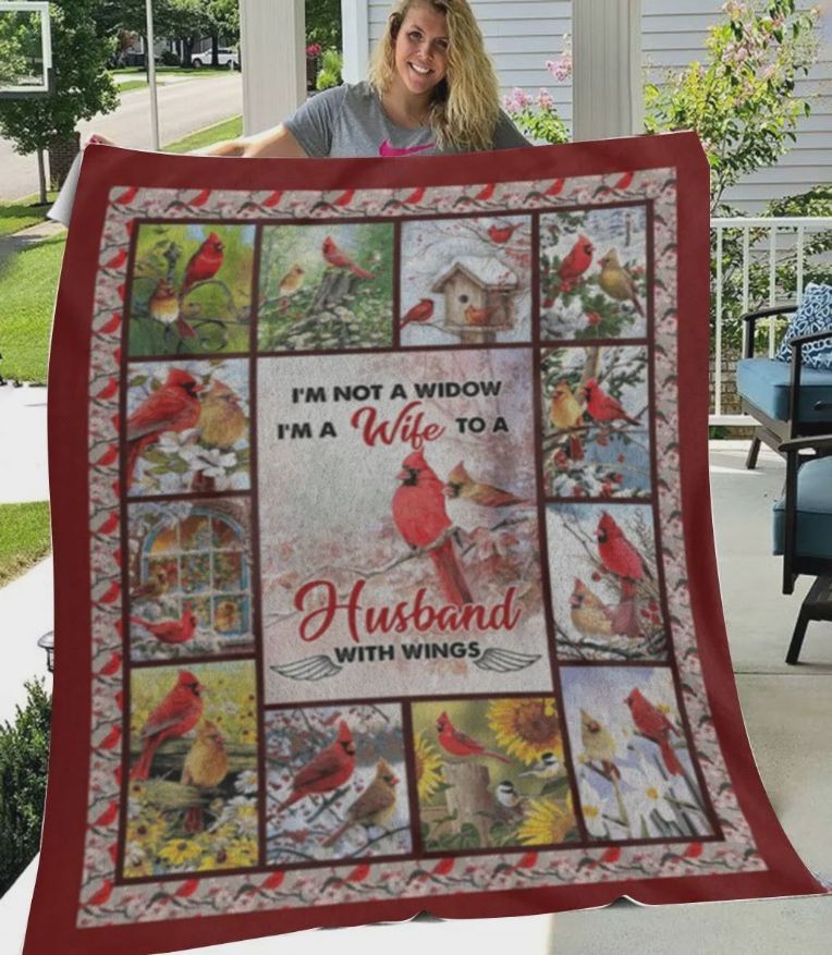 Inspirational I'm Not A Widow I'm A Wife To A Husband With Wings Quilt Bedding Set