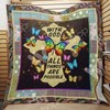 Inspirational Quilt Blanket with Bible Quote, Perfect for Faithful Sleepers
