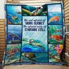 Inspirational Sea Turtle Quilt Blanket: Perfect Customized Gift